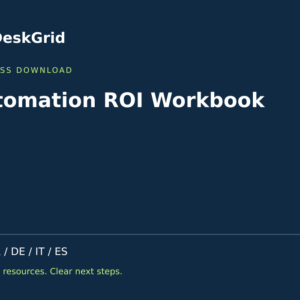 Automation ROI Workbook — DeskGrid digital product cover
