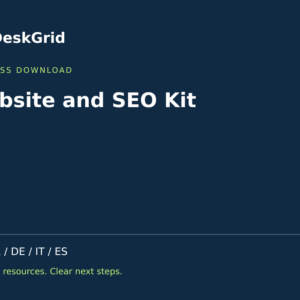 Website and SEO Kit — DeskGrid digital product cover